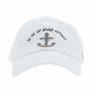 Pirated Software by Pavilion Accessories - White Adjustable Hat