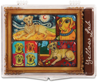 Yellow Lab by Paw Palettes - 3.125" x 4.125" Magnet Set