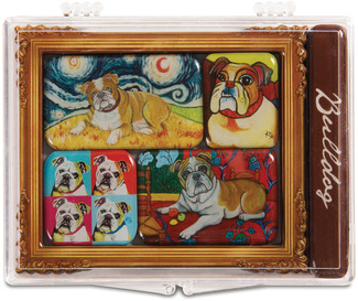Bulldog by Paw Palettes - 3.125" x 4.125" Magnet Set