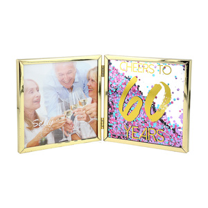 Cheers to 60 by Salty Celebration - 4.75" Hinged Sentiment Frame