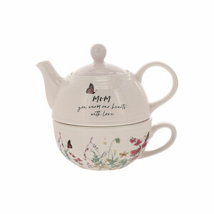 Mom by Meadows of Joy - Tea for One
(14.5 oz Teapot & 10 oz Cup)