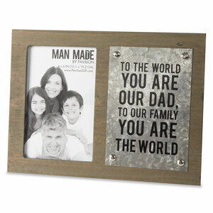 Dad by Man Made - 7" x 9.5" Frame
(Holds 4" x 6" Photo)