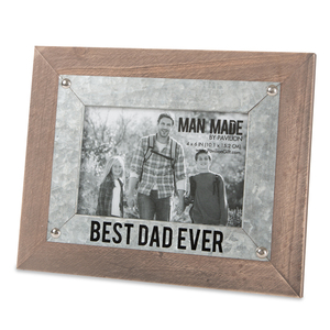 Best Dad by Man Made - 9.5" x 7.5" Frame
(Holds 4" x 6" Photo)