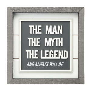 Man Myth Legend  by Man Made - 10" Plaque