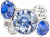 Primary Image Liza Azure by H2Z Made with Swarovski Elements -