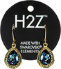 Denim Blue Teardrop by H2Z Made with Swarovski Elements - Package