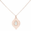 Rose Gold Lace Leaf by H2Z Filigree Jewelry - 