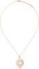 Rose Gold Lace Leaf by H2Z Filigree Jewelry - Alt