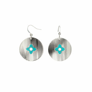 Silver Shield by H2Z Filigree Jewelry - Turquoise Earrings