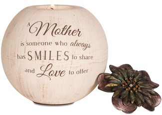 Mother by Light Your Way - 5" Round Tealight Candle Holder