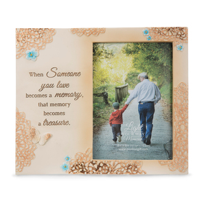 Treasured Memory by Light Your Way Memorial - 8" x 7" Frame (Holds 4" x 6" Photo)