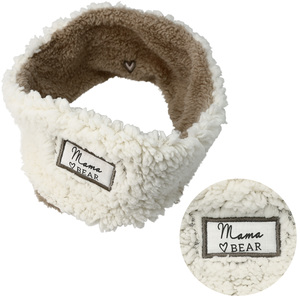Mama Bear by Comfort Collection - Sherpa Lined, Fleece Headband
