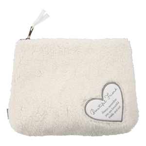 Beautiful Friend by Comfort Collection - 10" x 8" Sherpa Cosmetic Bag
