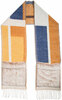 Navy & Golden Brown by H2Z Scarves - Flat