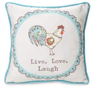 Live, Love, Laugh by Live Simply by Amylee - 12" x 12" Canvas Pillow