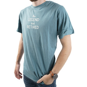 The Legend by Retired Life - Small Steel Blue Unisex T-Shirt