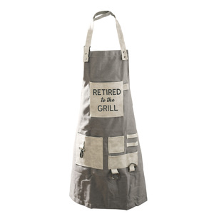 Retired to the Grill by Retired Life - Canvas Grilling Apron