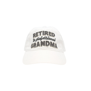 Professional Grandma by Retired Life - White Adjustable Hat