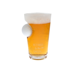 Green by Retired Life - 15 oz Golf Ball Glass