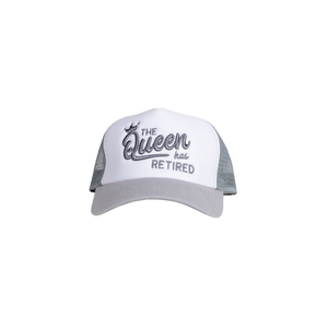 Queen by Retired Life - Gray Adjustable Trucker Hats
