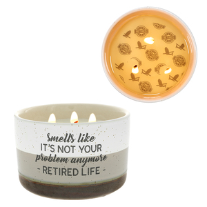 Not Your Problem by Retired Life - 12 oz - 100% Soy Wax Reveal Triple Wick Candle
Scent: Tranquility