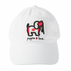 Canada by Puppie Love - White Adjustable Hat