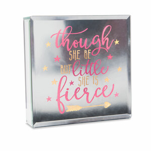 Fierce by Reflections of You - 6" Lit-Mirrored Plaque