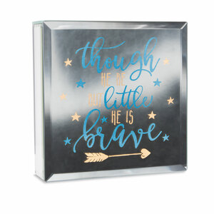 Brave by Reflections of You - 6" Lit-Mirrored Plaque