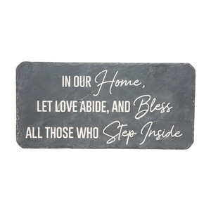 Our Home by Stones with Stories - 16" x 7.75" Garden Stone
