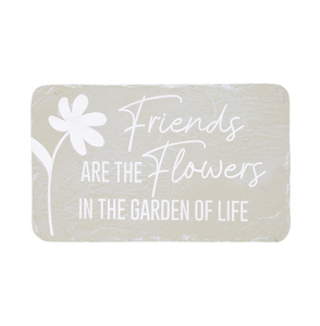 Friends by Stones with Stories - 7" x 4.25" Garden Stone