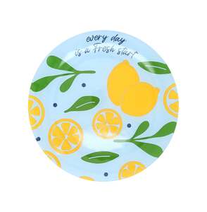 Lemons by Fruitful Livin' - 8" Glass Appetizer Plate