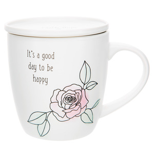 Good Day by Faith Hope and Healing - 17 oz Cup with Coaster Lid
