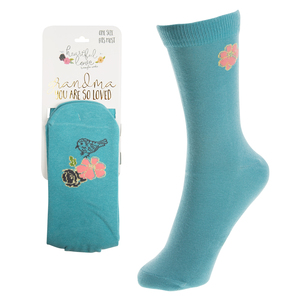 Grandma  by Heartful Love - Ladies Cotton Blend Sock