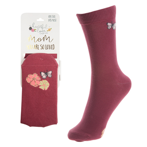 Mom by Heartful Love - Ladies Cotton Blend Sock