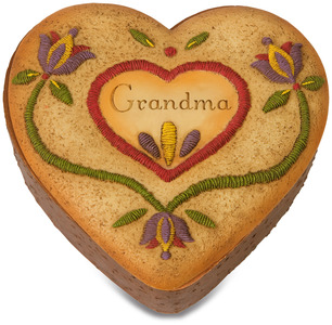 Grandma by Country Soul - 3.5" x 3.5" Heart Keepsake Box