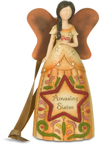 Sister by Country Soul - 4.5" Angel Ornament