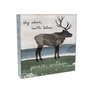 Peace Within by Wild Woods Lodge - 8" x 8" MDF Plaque
