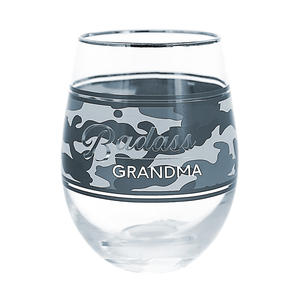 Grandma by Camo Community - 18 oz Stemless Wine Glass