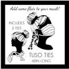 Silver Shimmer - Mask Ties Set of 2 by Tuso - Package1