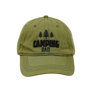 Camping Dad by Man Out - Olive Adjustable Hat