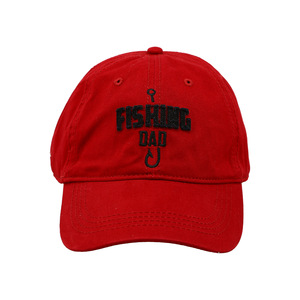 Fishing Dad by Man Out - Red Adjustable Hat