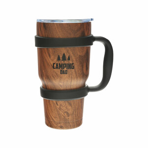 Camping Dad by Man Out - 30oz Stainless Steel Travel Tumbler with Handle