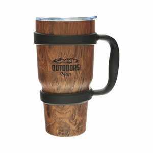 Outdoors Man  by Man Out - 30oz Stainless Steel Travel Tumbler with Handle