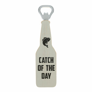 Fishing by Man Out - 7" Bottle Opener Magnet