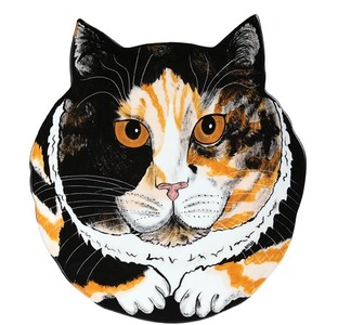 Sydney - Calico by Rescue Me Now - 10.75" Cat Plate