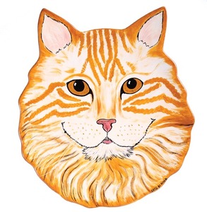 Julius - Orange Tabby by Rescue Me Now - 11.5" Cat Plate