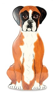 Tyson - Boxer by Rescue Me Now - 11.5" Large  Dog Vase