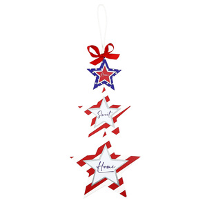 Home by Red, White, & Blue Crew - 9.75" x 24" Hanging Plaque