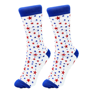 Beach by Red, White, & Blue Crew - S/M Unisex Cotton Blend Sock