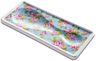 Cottage Kitchen Rose by You & Me by Jessie Steele - 3.75" x 8.5" Spoon Rest